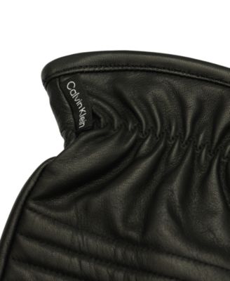 Men's Quilted Leather Gloves