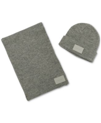 Calvin Klein - Men's Silicone Logo Scarf & Beanie Set