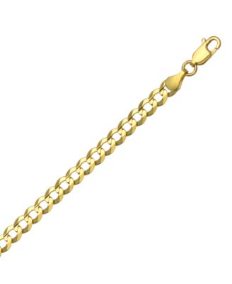 20" Open Curb Link Chain Necklace (4-5/8mm) in Solid 14k Gold