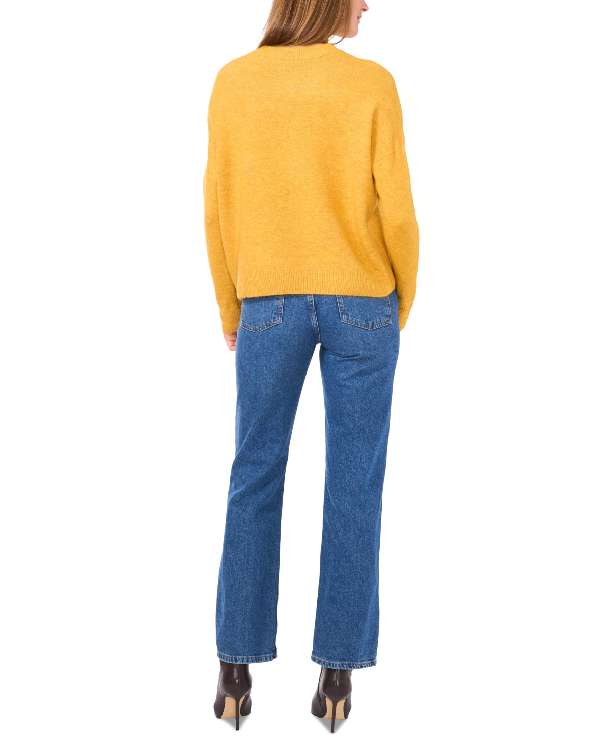 Vince Camuto Women's Ribbed Crewneck Long-sleeve Sweater