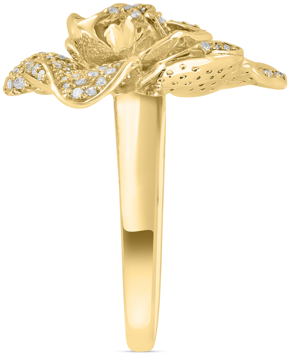 EFFY COLLECTION EFFY DIAMOND PAVE PETAL ROSE STATEMENT RING (1-1/8 CT. T.W.) IN 14K GOLD 