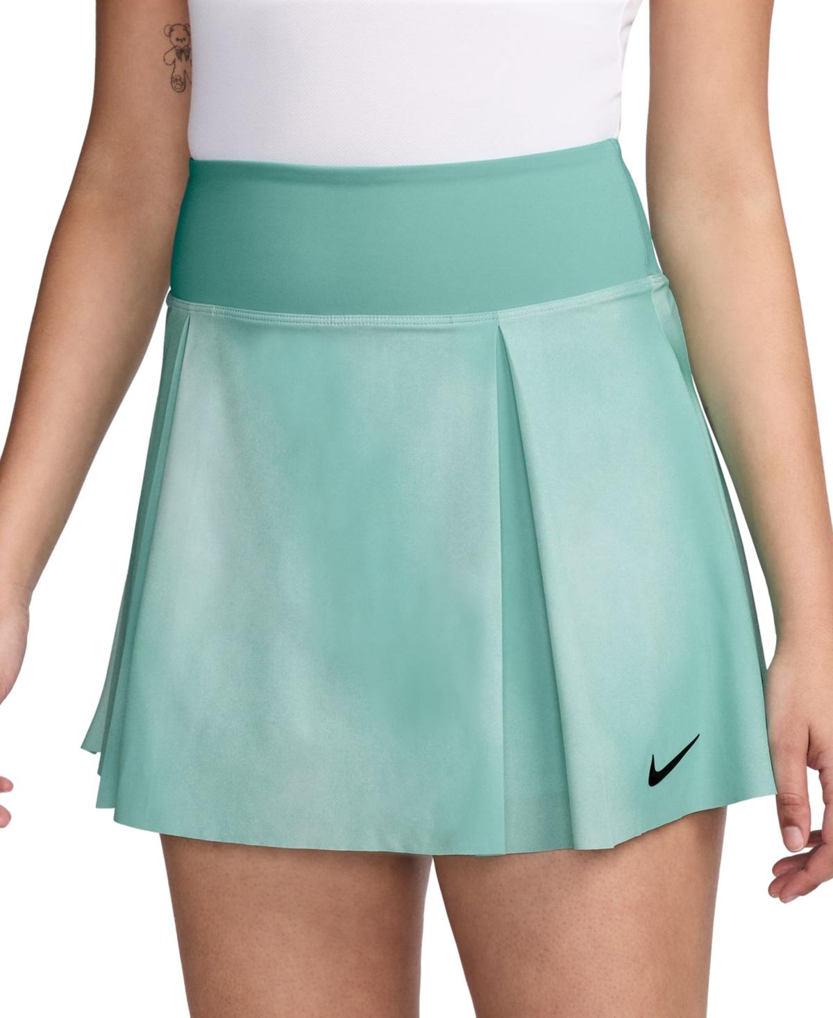 Nike Women's Advantage Dri-fit Printed Tennis Skirt In G Blue,bla