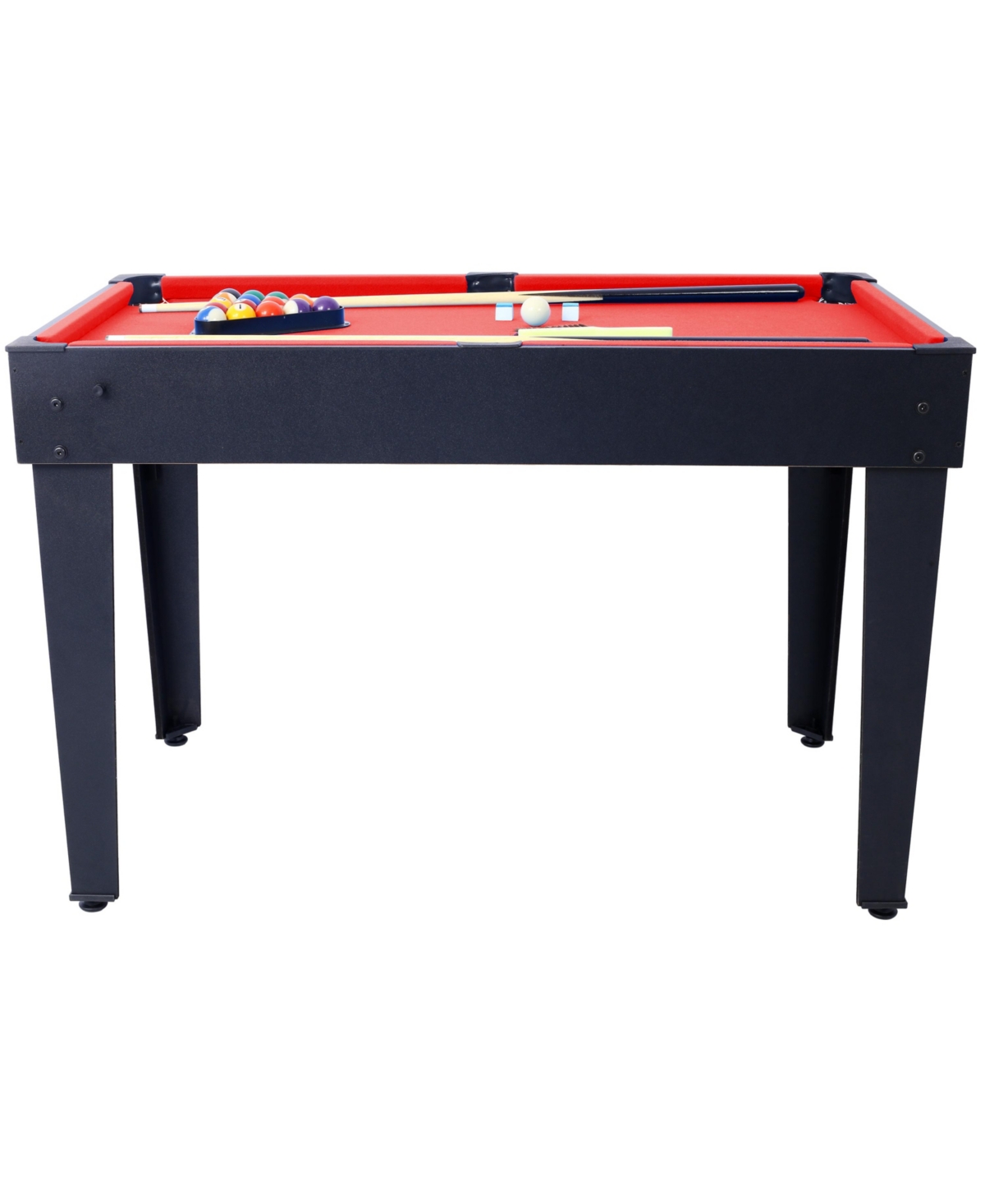 Slickblue 5-in-1 Multi-Game Table - Billiards, Push Hockey, Foosball, Ping Pong, and Basketball