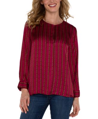 Liverpool Los Angeles - Women's Printed Popover Blouse