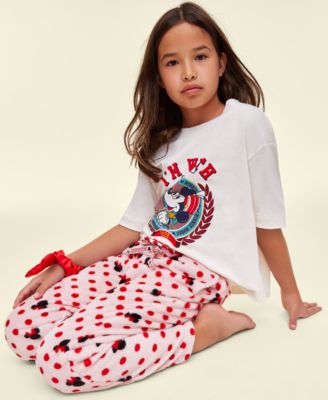 Little & Big Kids Unisex Minnie Mouse Plush Fleece Pants