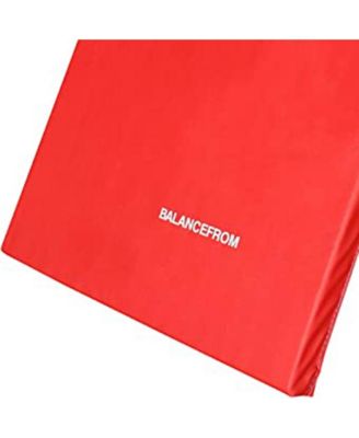 GoGym 6x2ft Folding 3 Panel Exercise Mat w/Handles, Multi