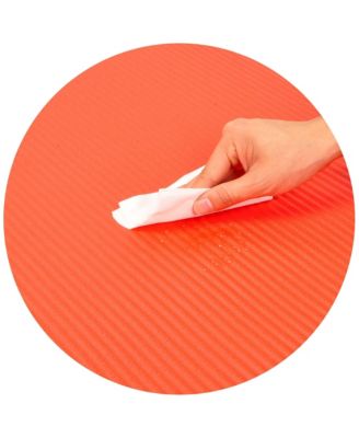 1" Extra Thick Exercise Fitness Yoga Mat w/ Carry Strap, Red