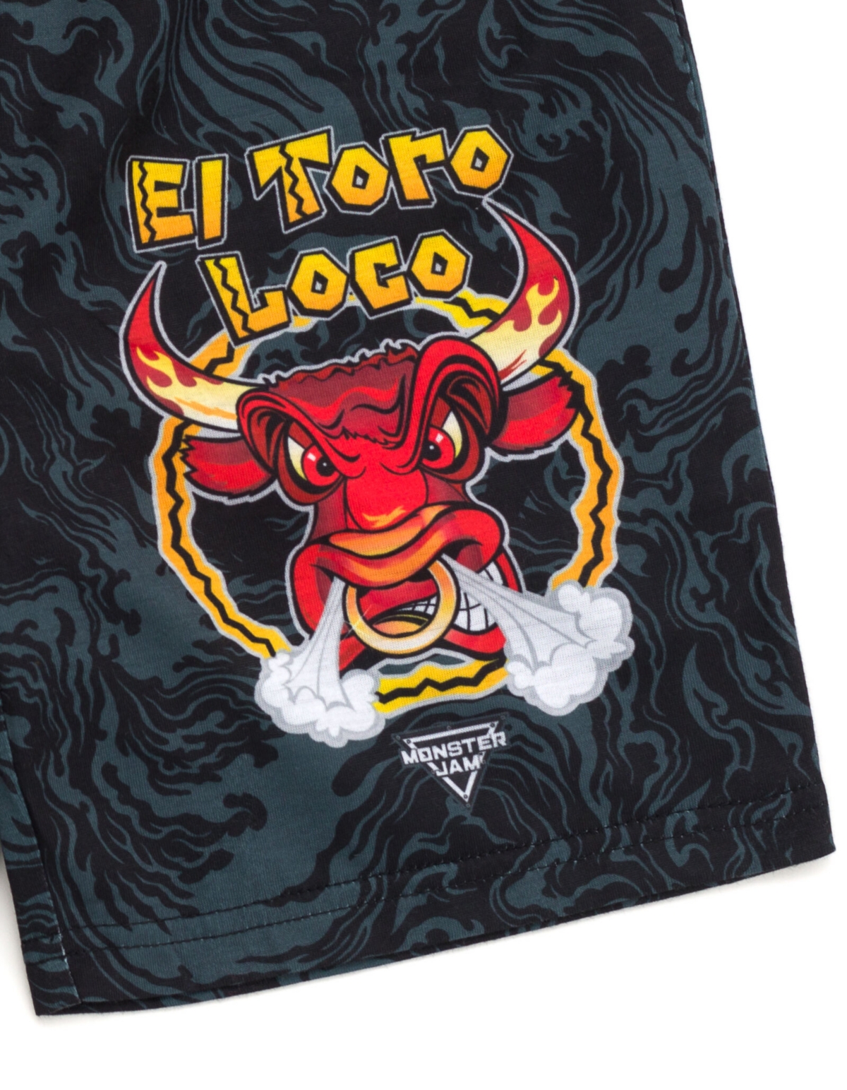 Monster Jam Toddler Boys Pullover Pajama Shirt and Shorts Sleep Set to Grave DiggerMegalodon - El toro loco