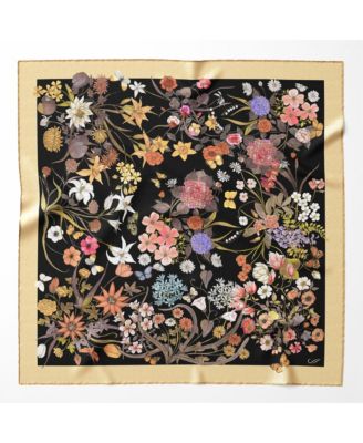 Flora - Hand Rolled Silk Foulard for Women