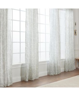 Premium 2-Panel Light Filtering Curtains - Semi Sheer for Living Room, Bedroom, Kitchen - 52" x 96" - Vine Sage
