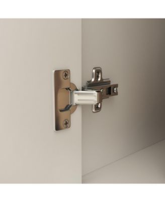 White Wood Bookcase with adjustable Shelves, 2 door