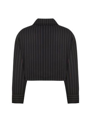 Women's Striped Padded Shoulder Jacket