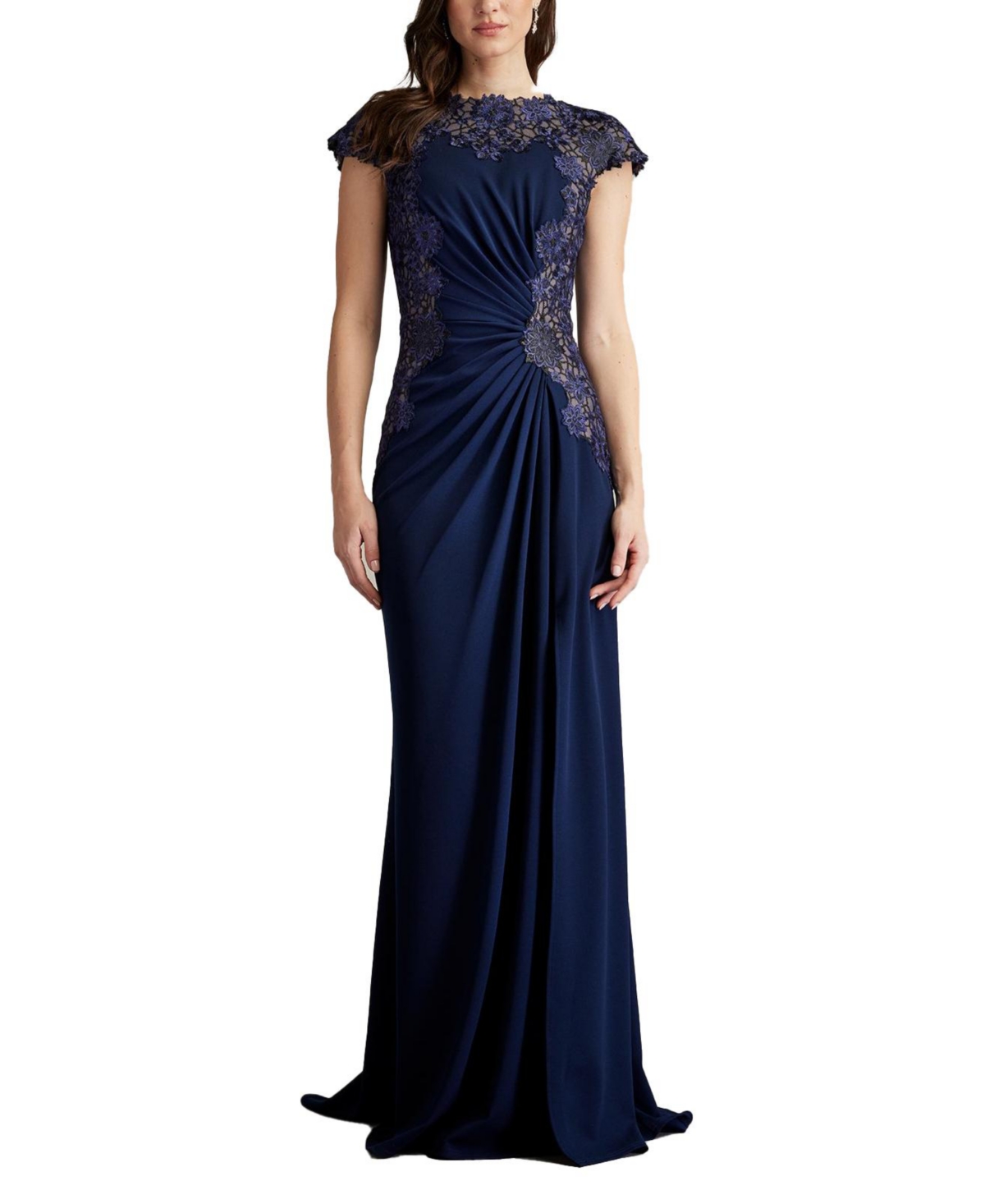 Women's Chelan Embroidered Illusion Gown - Mdnit