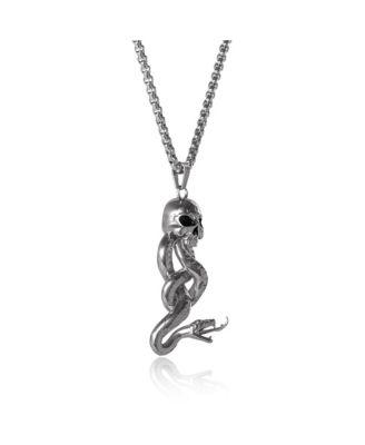 The Dark Arts Skull Snake Stainless Steel (316L) Pendant