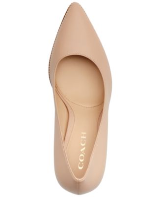 Samantha Signature Pointed-Toe Leather Pumps