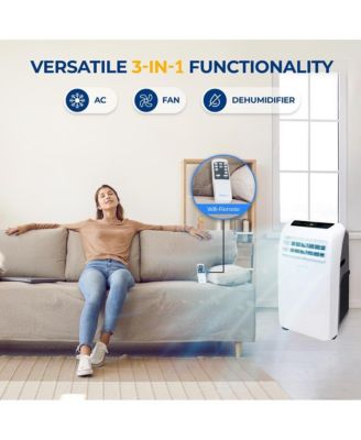 Portable Air Conditioner, 10,000 BTU, Built-in Dehumidifier & Fan