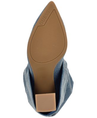 Women's Geima Knee-High Foldover Slouch Tall Block Heel Dress Boots