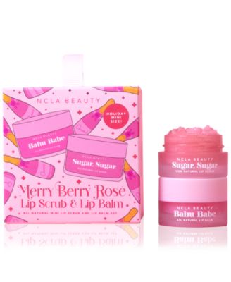 NCLA Beauty - 2-Pc. Merry Berry Rose Lip Scrub & Lip Balm Ornament Set