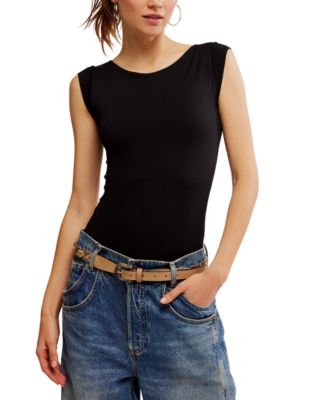 Free People - Women's Clean Lines Boat-Neck Bodysuit