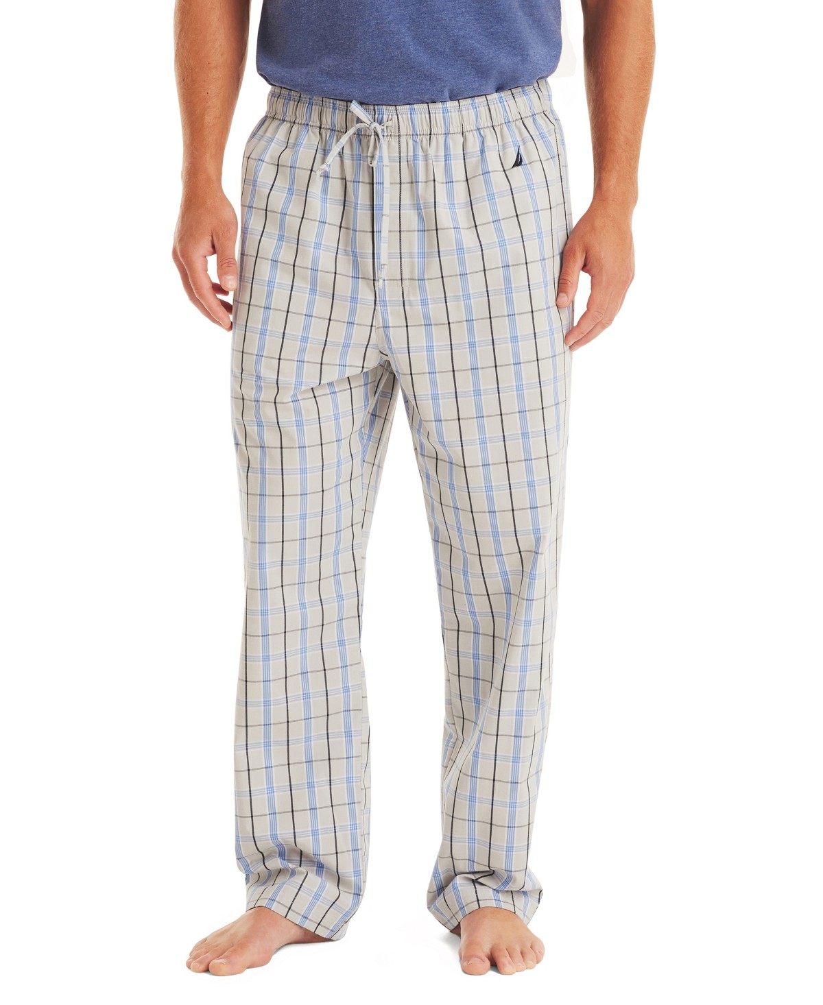 Мужские Nautica Men's Crafted Plaid Poplin Sleep Pant — фото 1