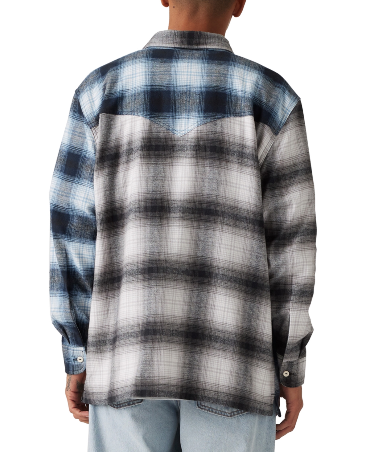 Levi's Men's Relaxed-Fit Pieced Colorblocked Utility Shirt Jacket