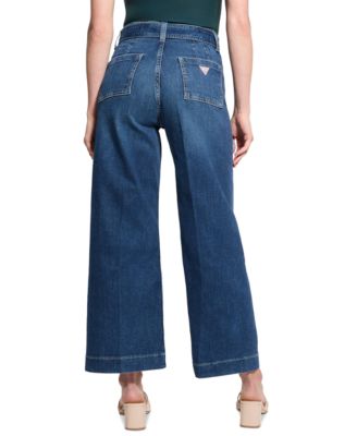 Women's Dakota Belted Wide-Leg Jeans