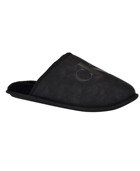 Мужские тапочки Calvin Klein Xavery Slip-On Casual Slippers, цвет: Чёрный