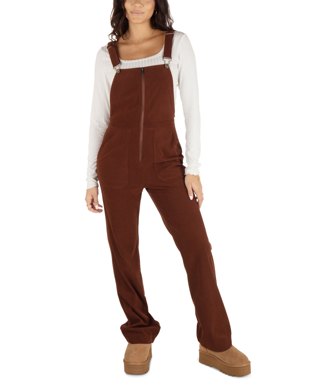 HURLEY JUNIORS' HOLLAND ZIPPER OVERALLS 