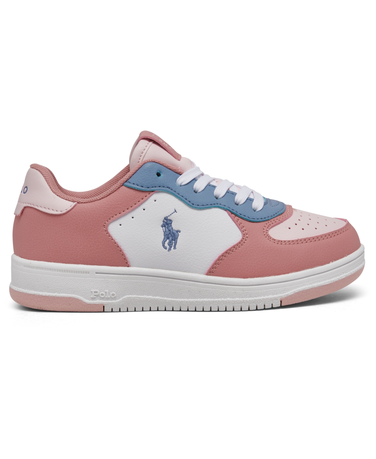 Polo Ralph Lauren Little Girls Masters Court Casual Sneakers from Finish Line -Light Blue
