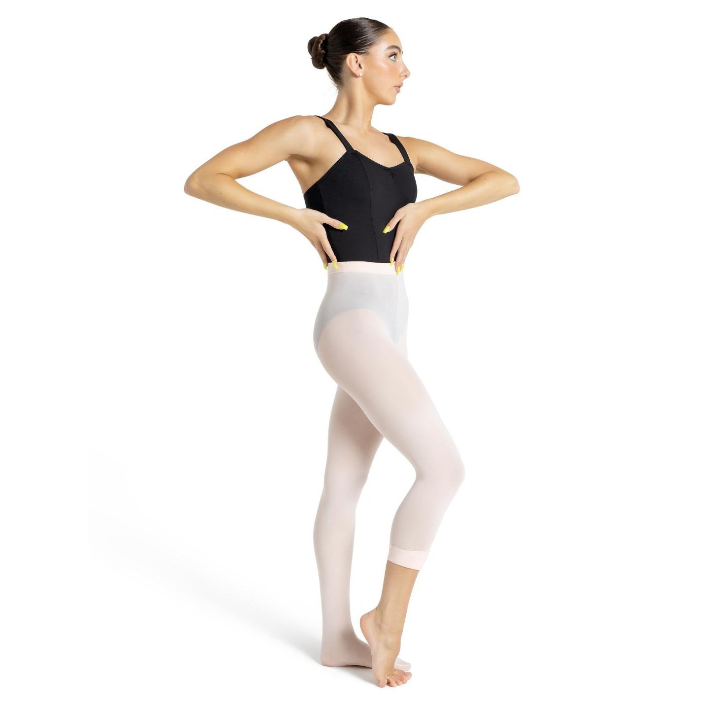 Женские ультрамягкие колготки Capezio Transition со швом сзади, цвет: Розовый — фото 3