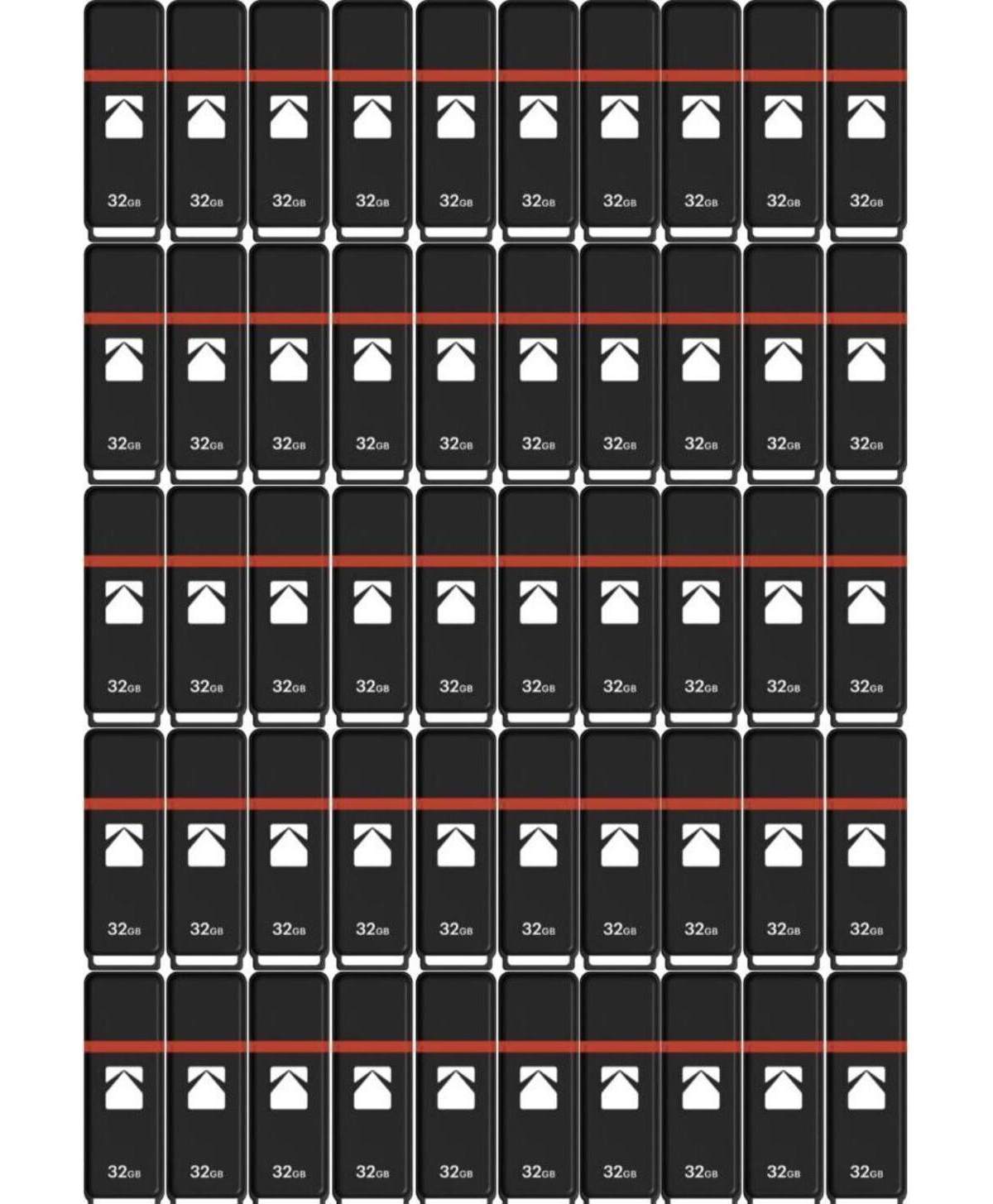 Kodak USB2.0 K100 32GB Flash Drive (50-pack)