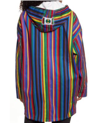Men's Stripe Hooded Barn Jacket