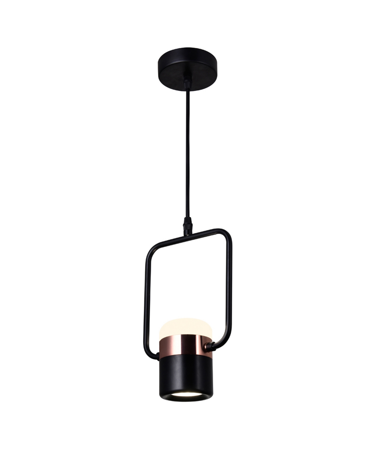Cwi Lighting 13" Metal Moxie Led Down Mini Pendant In Black