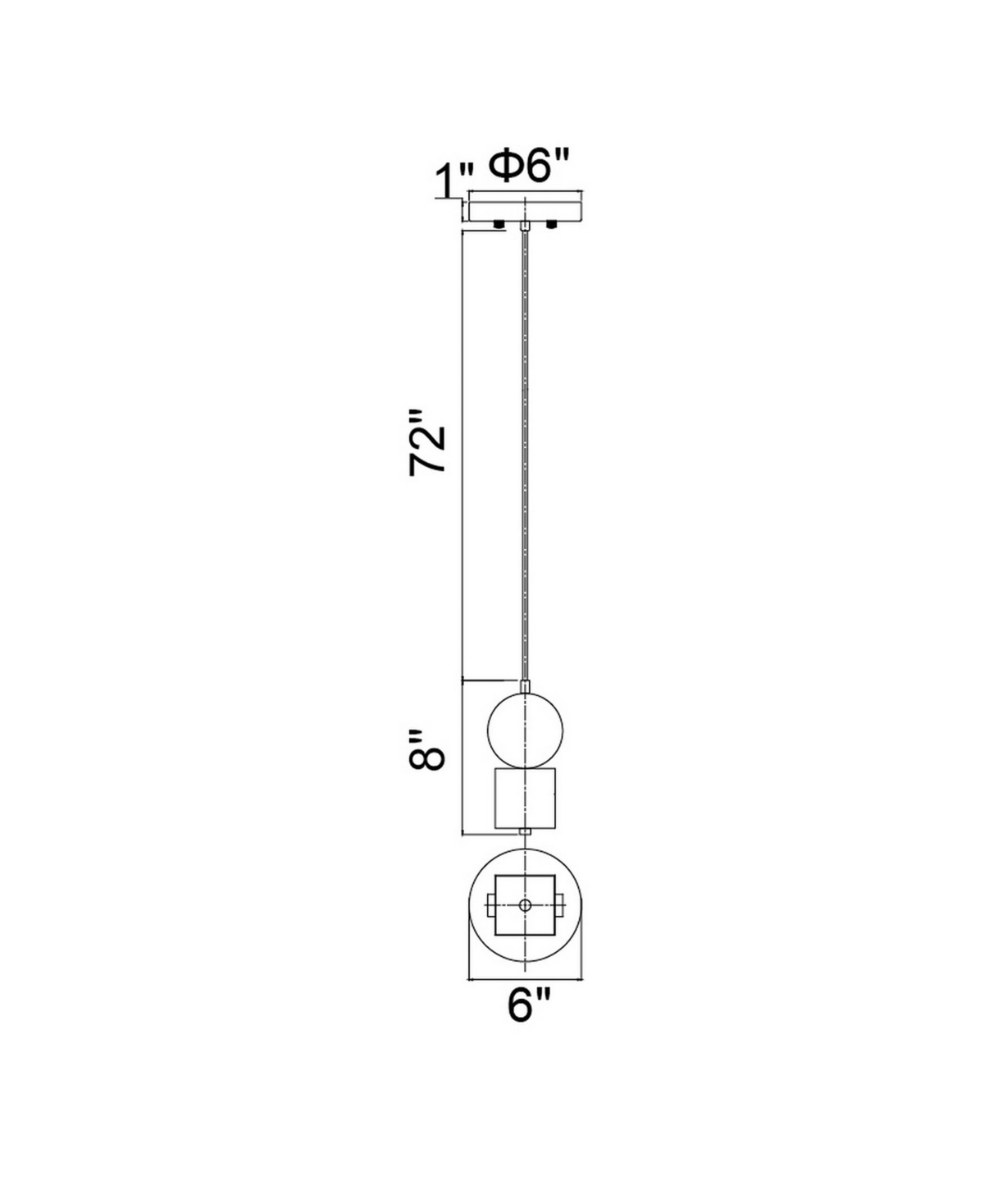 Cwi Lighting 8" Metal Saleen Led Mini Pendant In Sun Gold Black