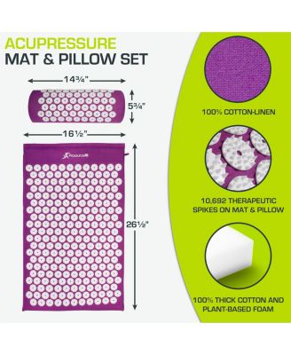 Acupressure Mat and Pillow Set