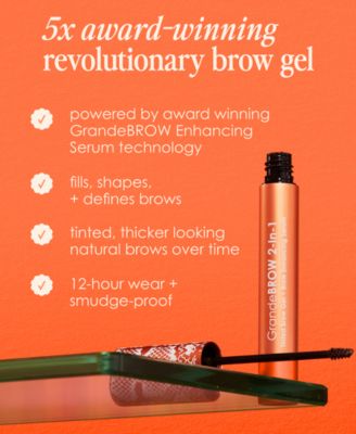 Travel-Size GrandeBROW 2-In-1 Tinted Brow Gel + Brow Enhancing Serum, 0.02 oz.