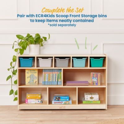 5+5 Storage and Tray Cabinet - Natural