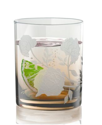 Peony Double Old-Fashioned Glasses, Set of 2