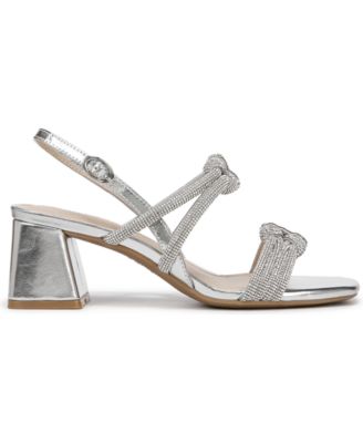 Women's Celeste Angled Block Heel Square Open Toe Dress Slingbacks