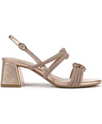 Women's Celeste Angled Block Heel Square Open Toe Dress Slingbacks