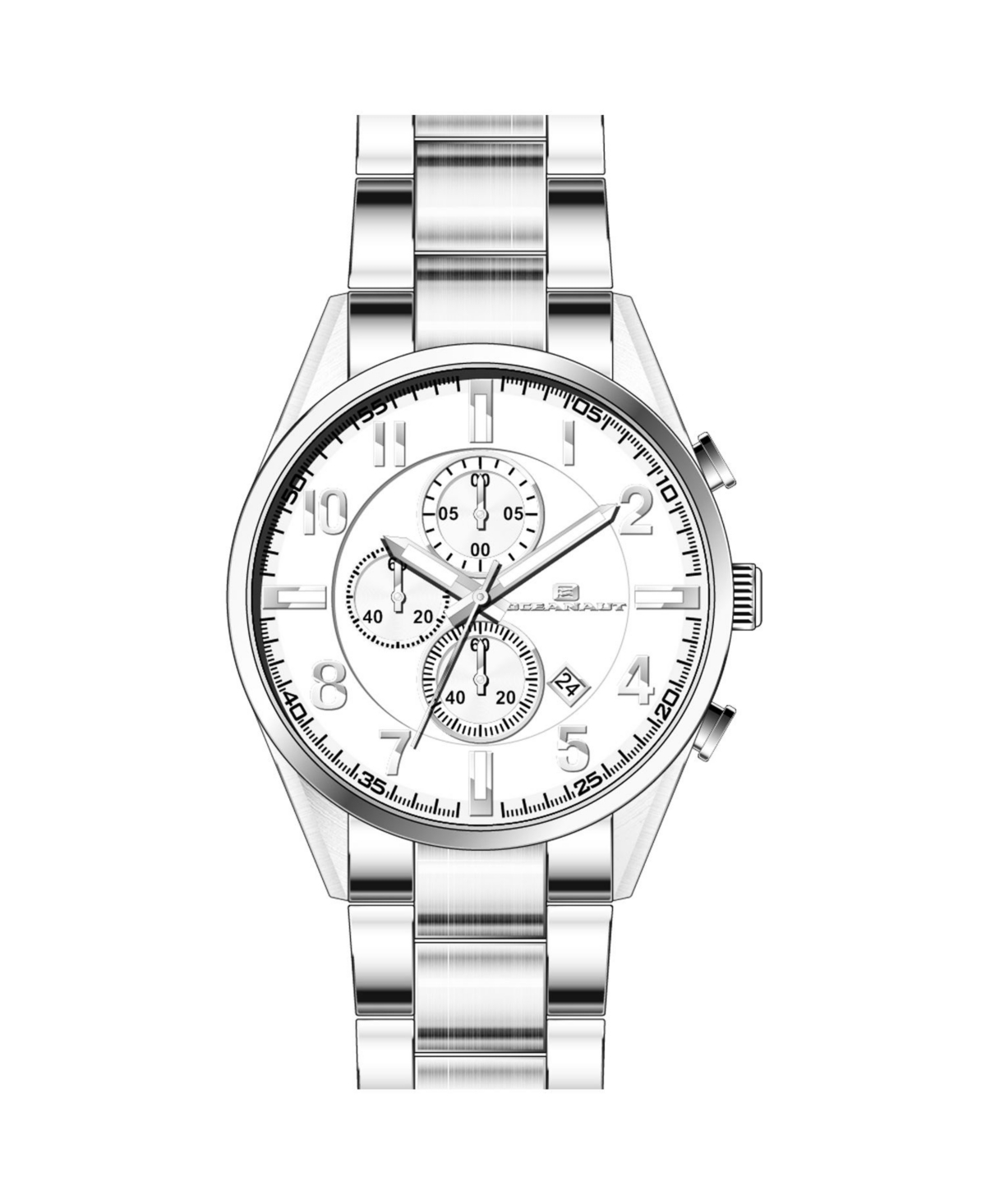 Men's Escapade Silver Dial Watch - OC5850 - Silver