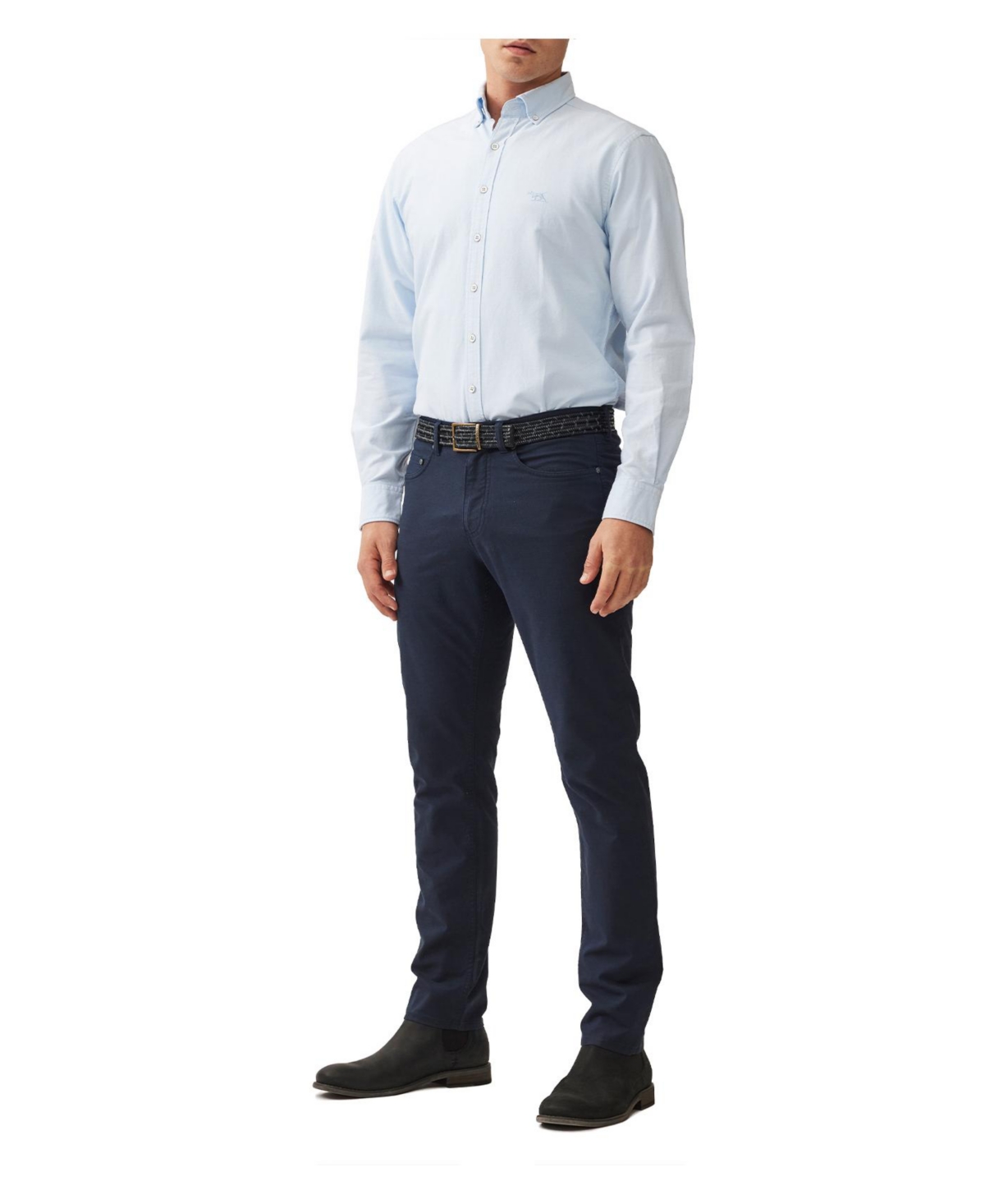 Rodd & Gunn Gunn Oxford Sports Fit Shirt In Blue