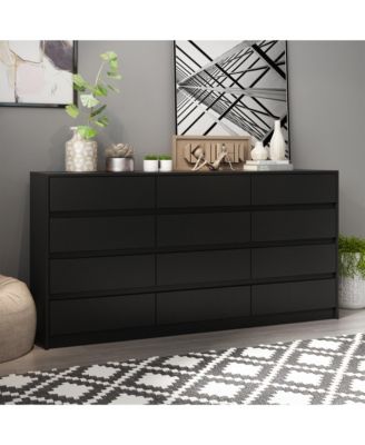 1Pc Particle Board 12-Drawer, Elegant Chest of Drawers