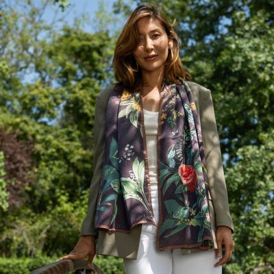 Sara - Long Satin Silk Scarf for Women