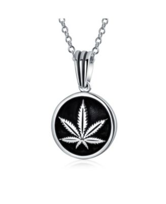 Bling Jewelry Retro Hemp Fimble Pot Cannabis Marijuana Leaf Medallion ...