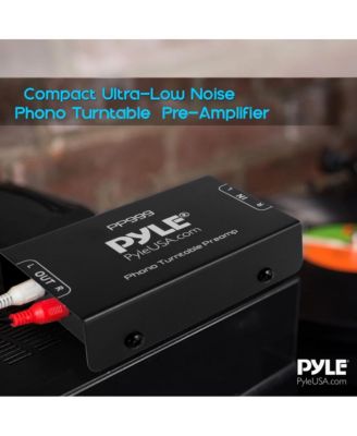 Pro Audio Phono Turntable Preamp with Ultra-Low Noise and 12-Volt Power Adapter