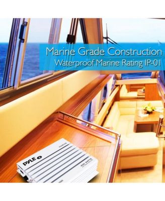 4-Ch. Elite Series Marine Amplifier, Waterproof, 400 Watt, Dual MOSFET Power Supply