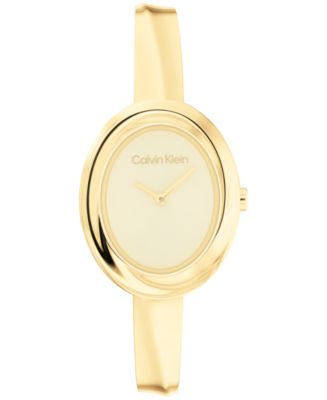 Calvin Klein Women Twisted Bezel Gold-tone Stainless Steel  display picture 3