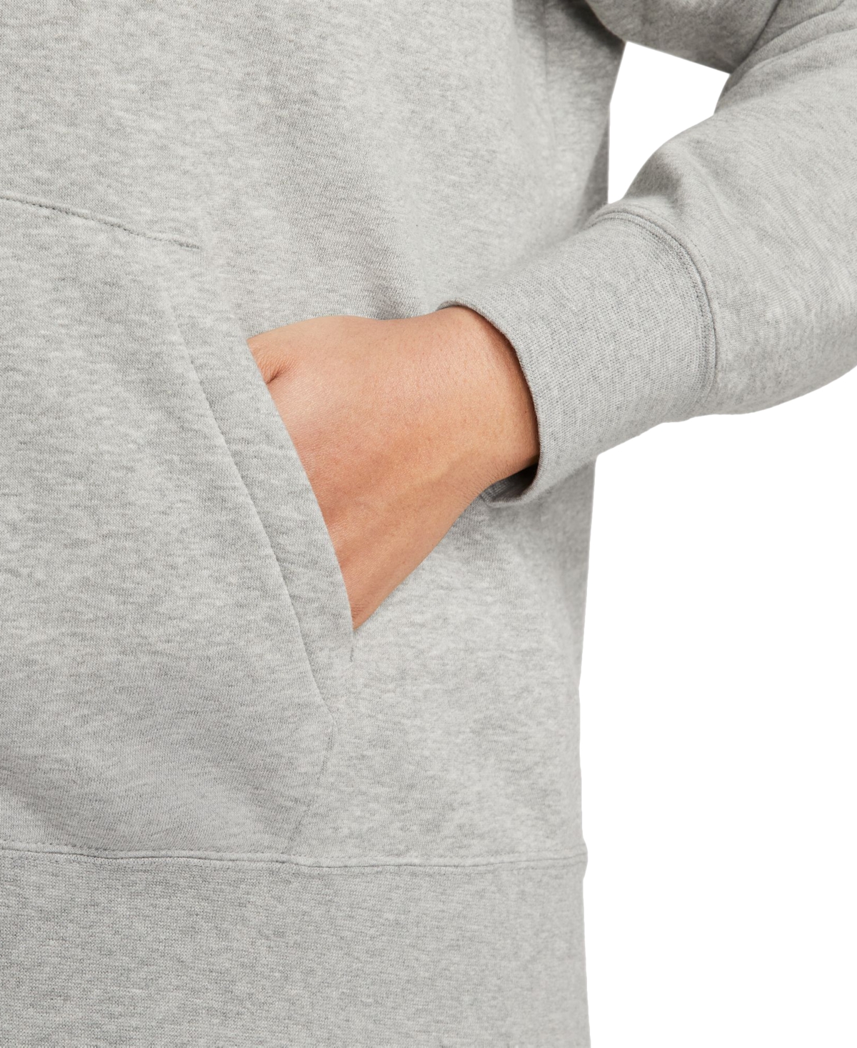 Nike Plus Size Sportswear Club Fleece Full-Zip Hoodie -whi