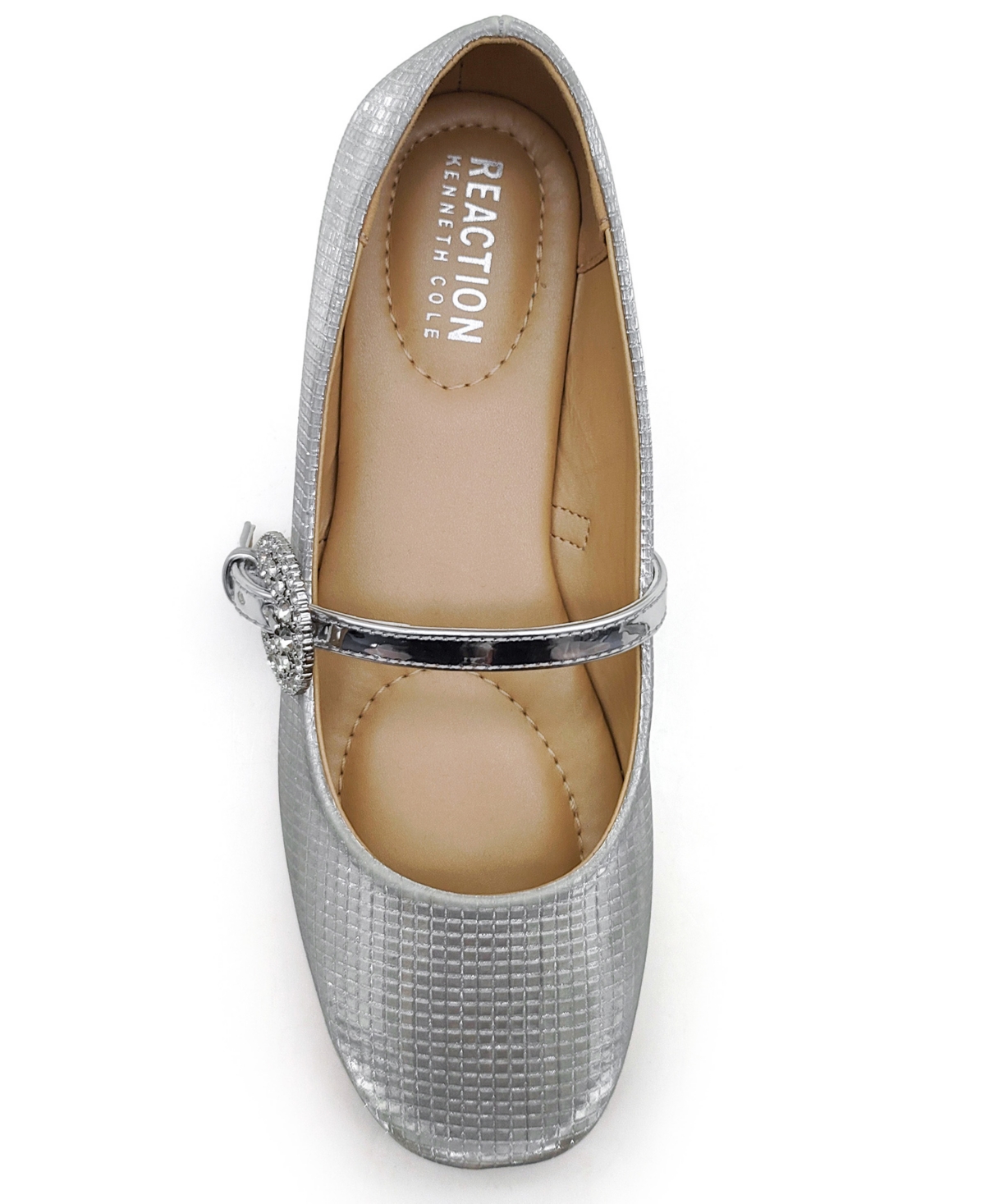 Kenneth Cole Reaction Women's Elwood Ballet Flats In Black Metallic